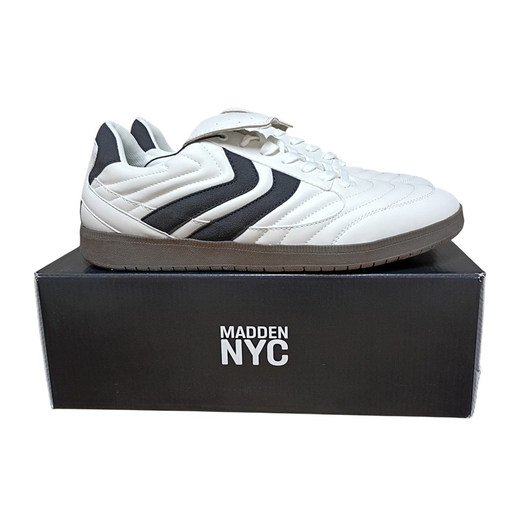 Madden NYC Mens Muirr Sport Casual Sneakers White Black Gum Sole 11 NEW
